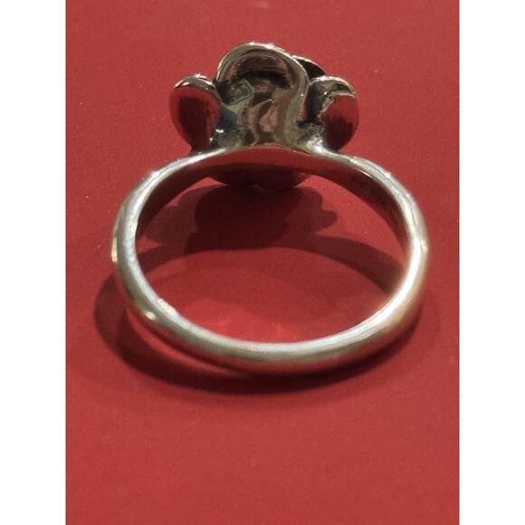 James Avery Retired Sterling Silver Rose Blossom Ring Size 9 - Picture 5 of 6